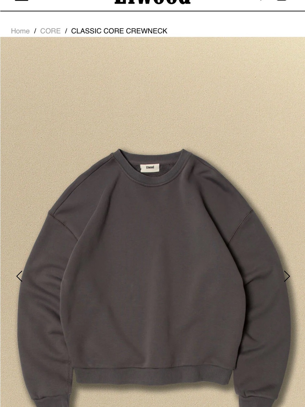 Elwood Crewneck Sweater - Charcoal